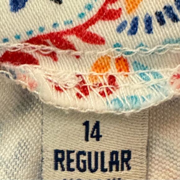 Croft & Barrow blue red floral casual golf shorts size 14
 b10 - Picture 3 of 5